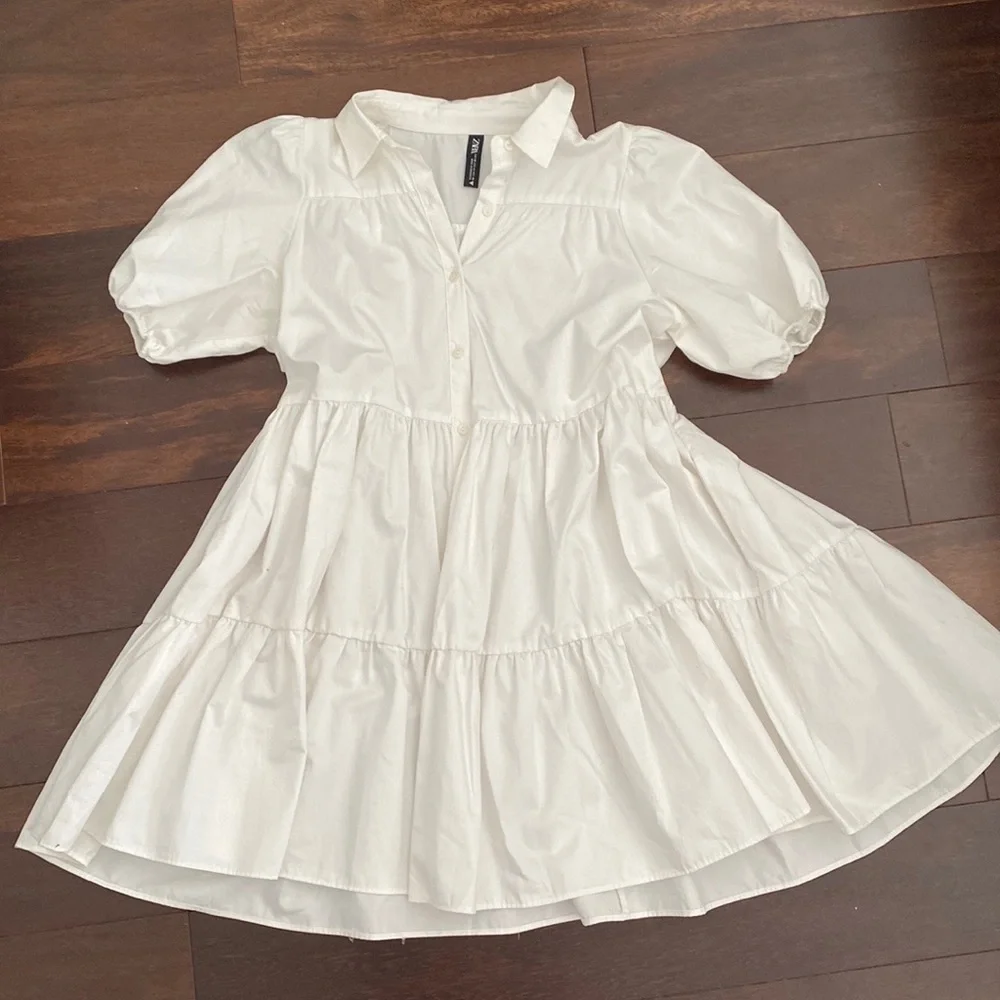 Zara Dress  - size XS  -  white - Picture 1 of 3